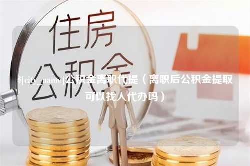 安顺公积金离职代提（离职后公积金提取可以找人代办吗）